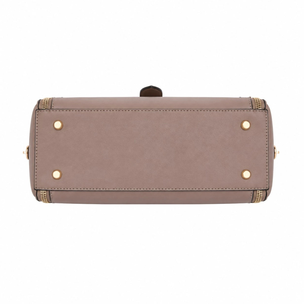 Bagovia Taupe Leather Handbag for Women